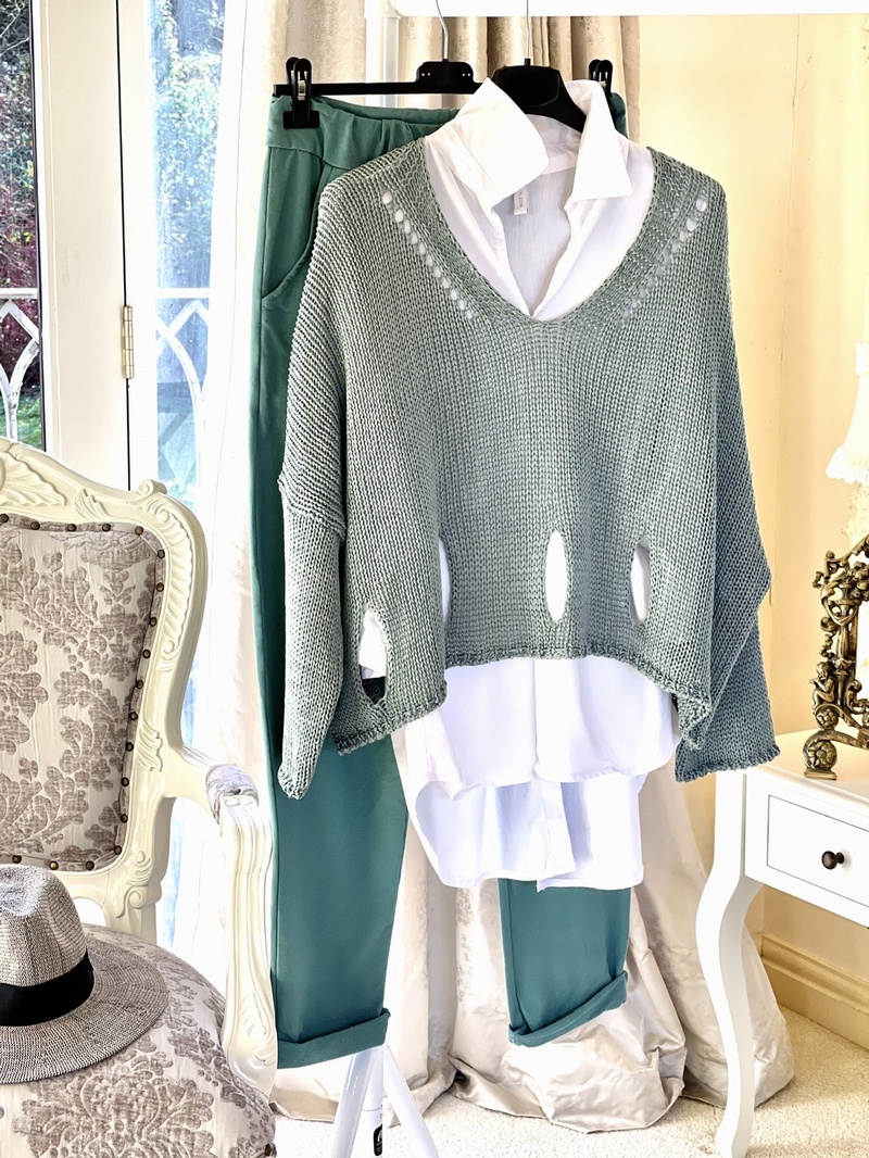 New Season Designer Inspired Layering Knit Tiffany