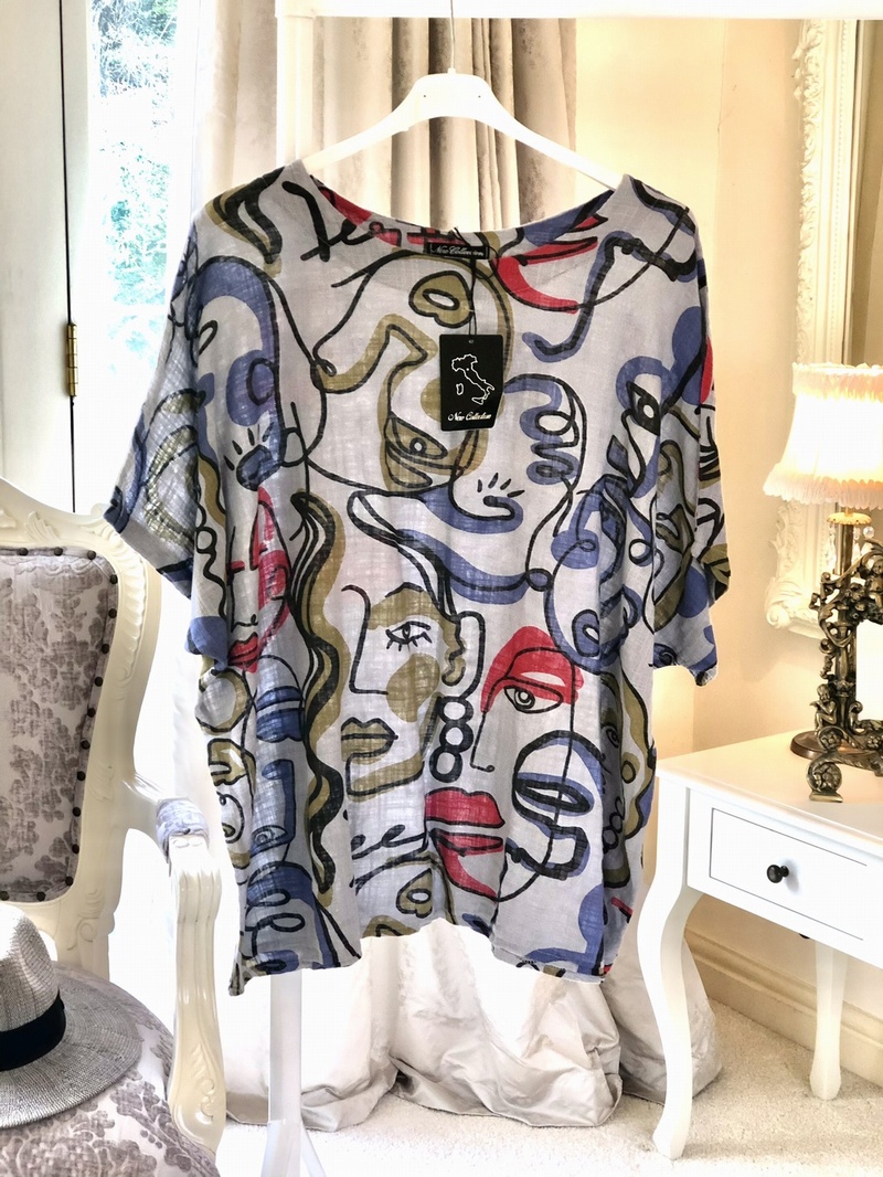 Picasso Top Grey