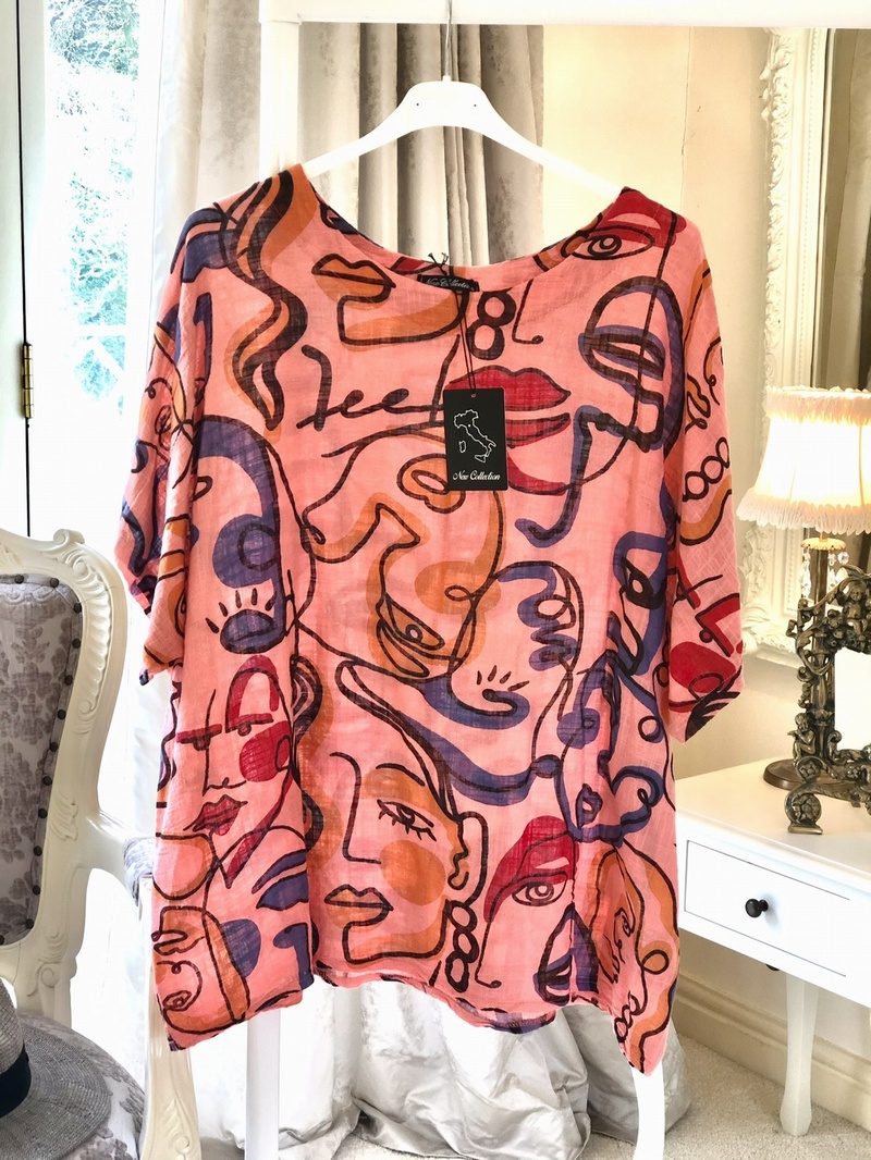 Picasso Top Coral