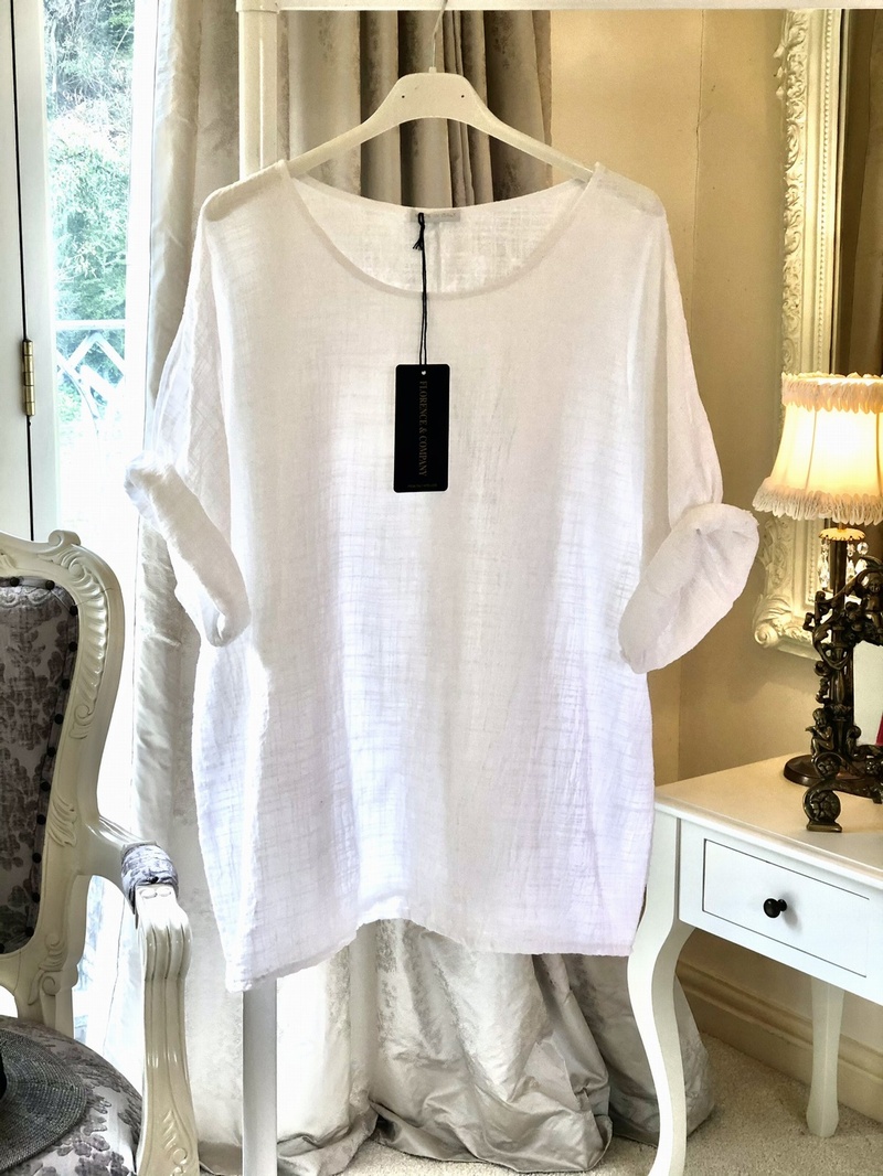 Cheesecloth T Shirt White