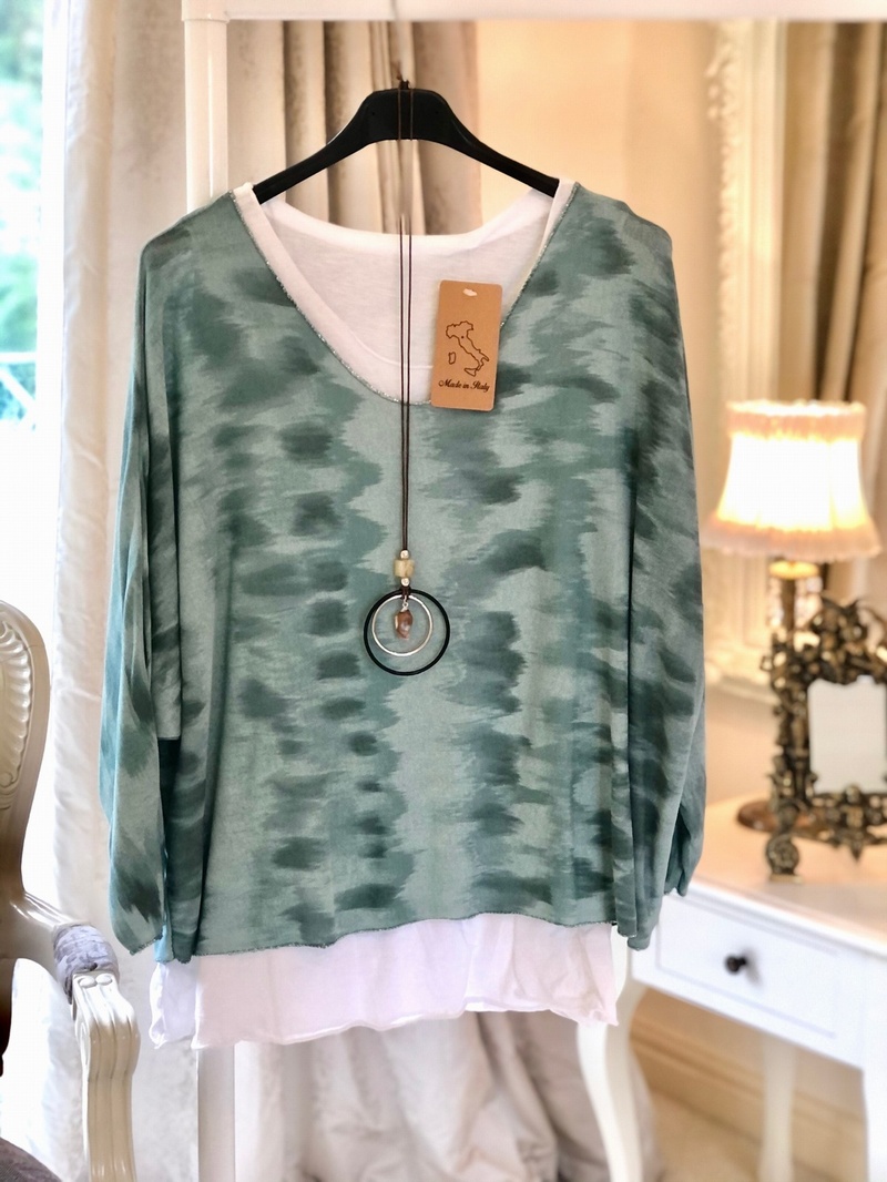 Blur 2 Top Vintage Green