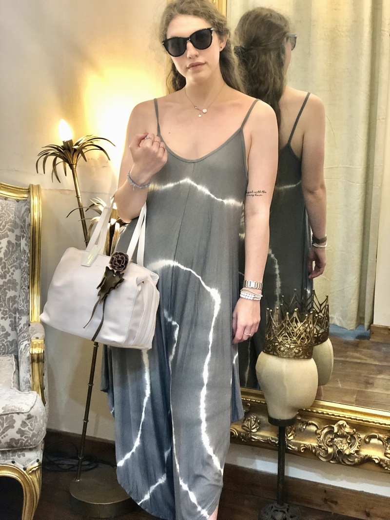 Tie Dye Jumpsuit Grey