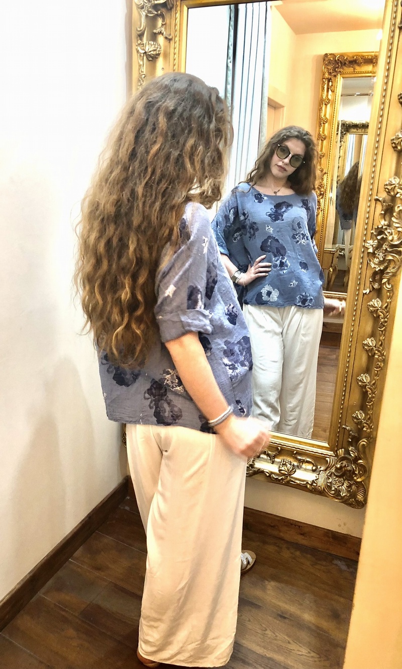 Poppy Teeshirt Denim Blue