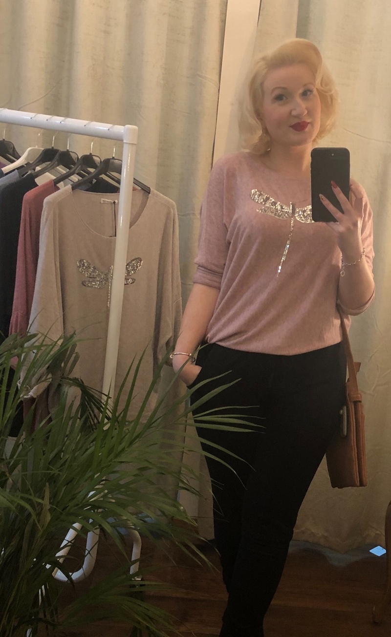 Dragonfly Top Pink