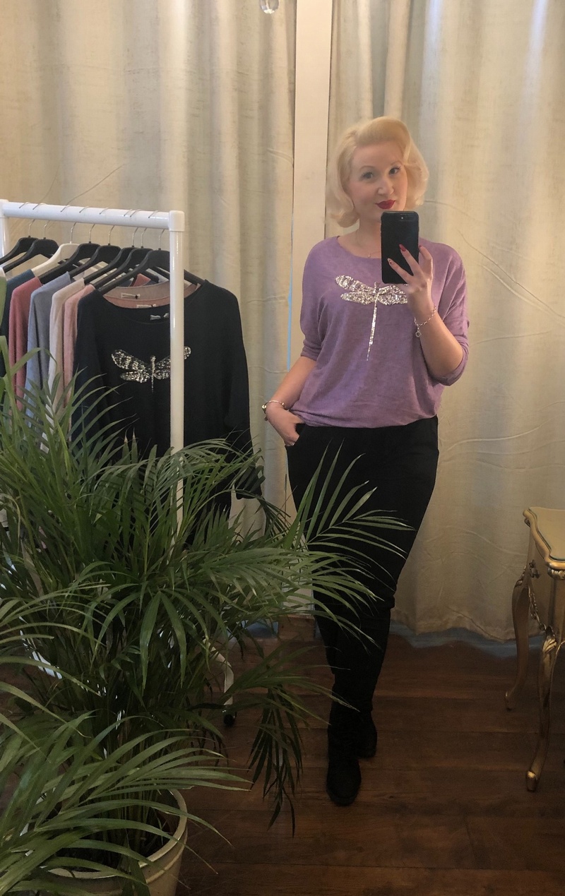 Dragonfly top purple
