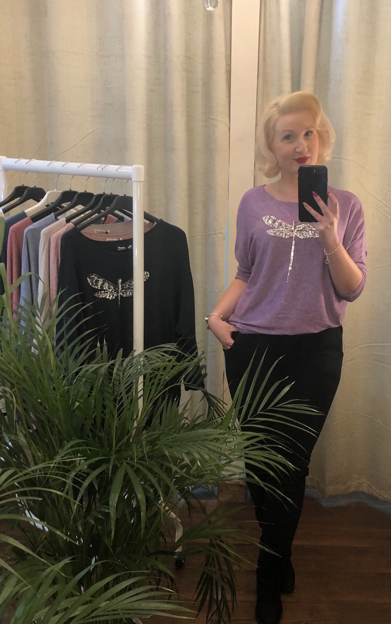 Dragonfly top purple