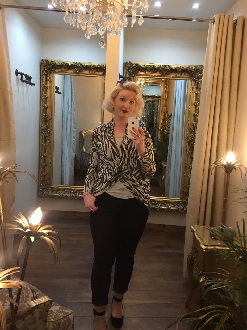 Vest Wrap Top Zebra