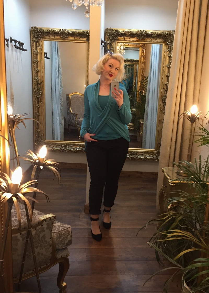 Vest Wrap Top Teal