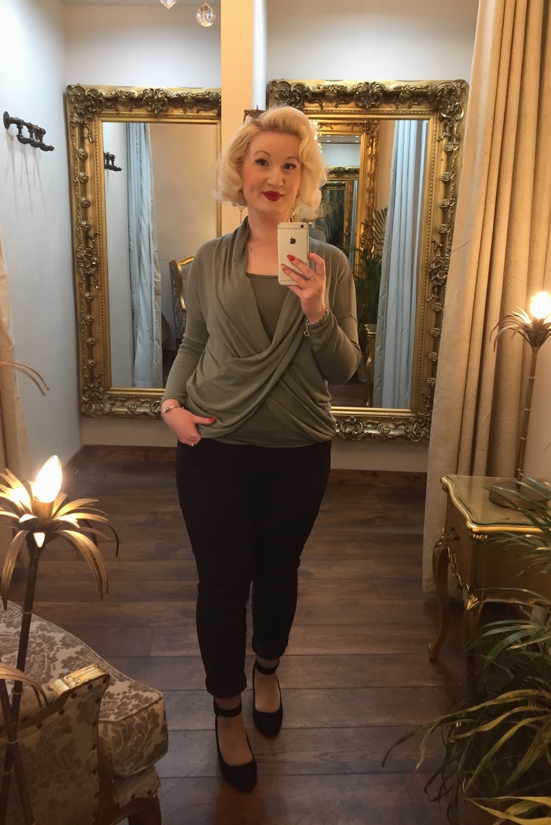 Vest Wrap Top Khaki