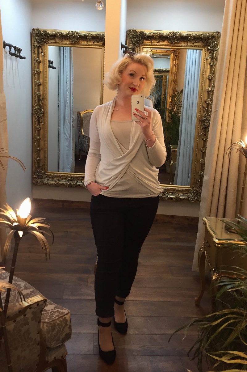 Vest Wrap Top Grey