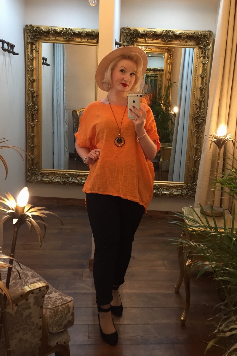 DD Necklace Top Orange