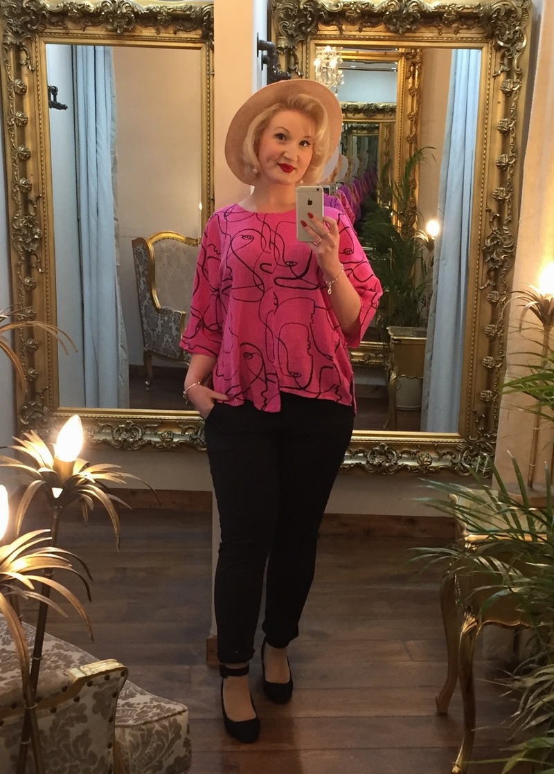 Face Top Cerise