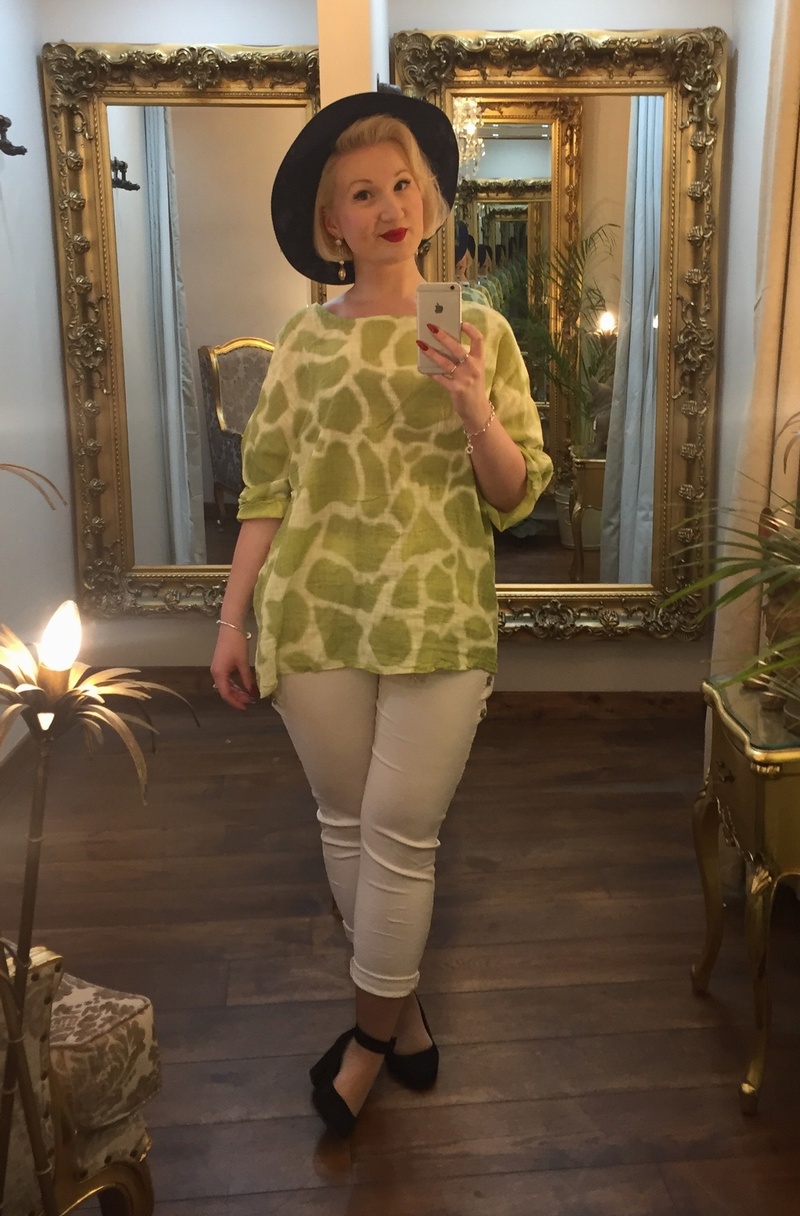 Mary T Top Lime Green