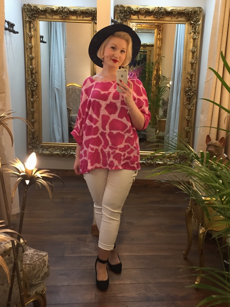 Mary T Top Cerise