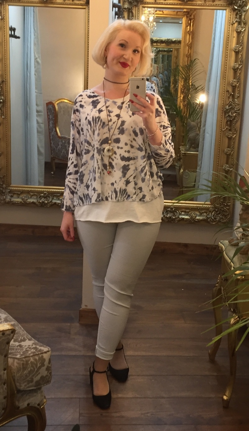 Starlight Top White/Blue