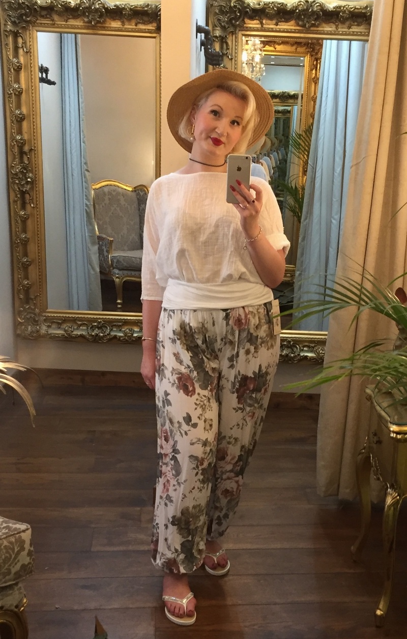 Harem Trousers White