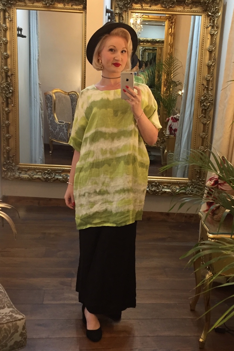 Pure Linen Tunic Lime