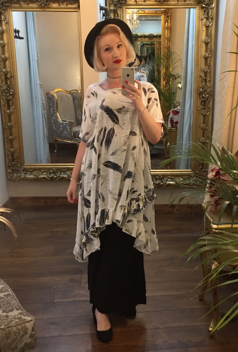 Feather Tunic White