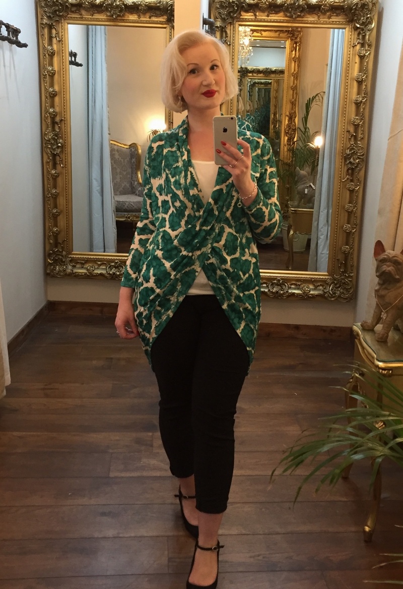 Pattern Vest Top Green