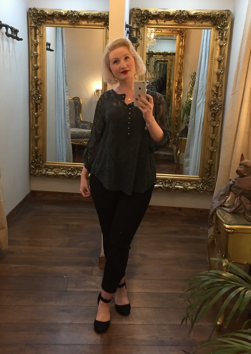 Donna Top Charcoal