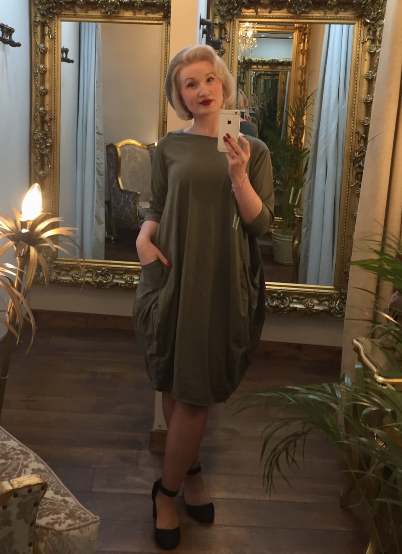 Pkt Dress Khaki