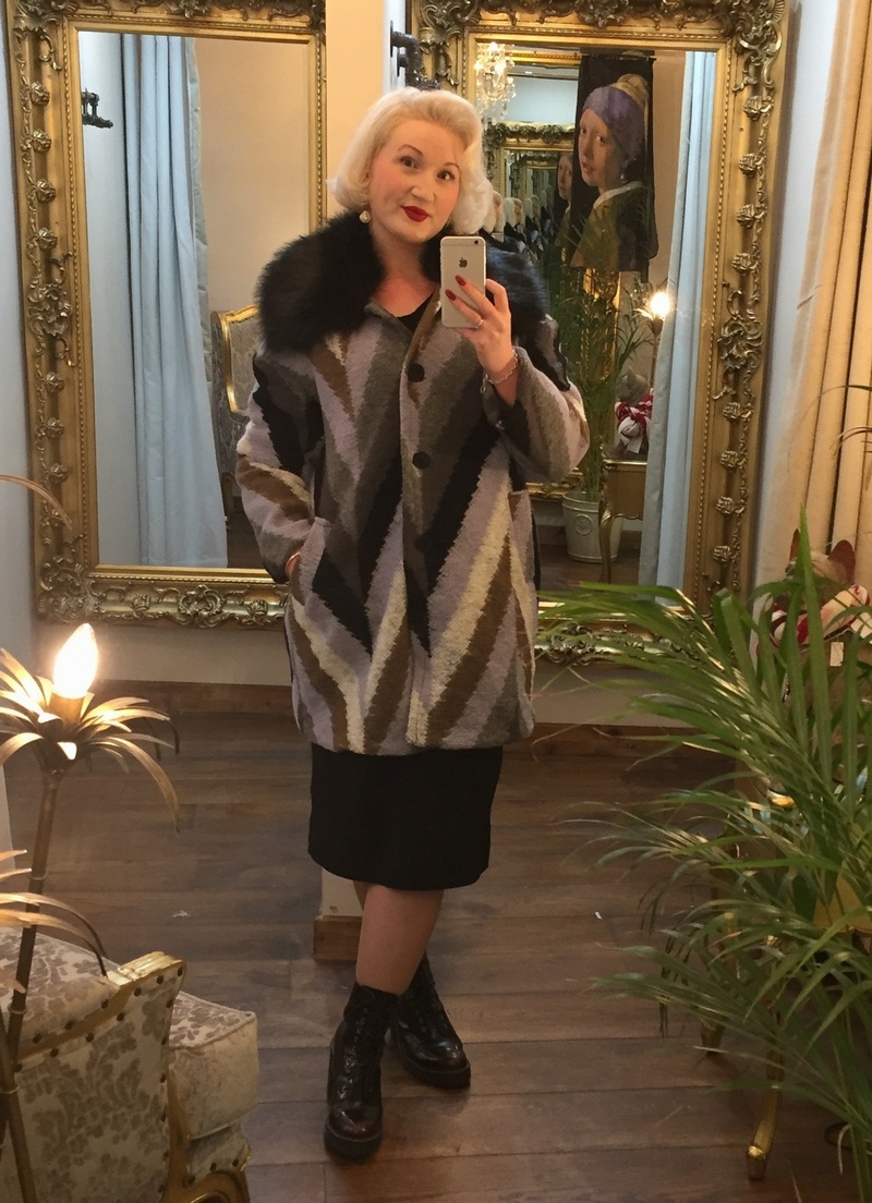 Faux Fur Collar Coat