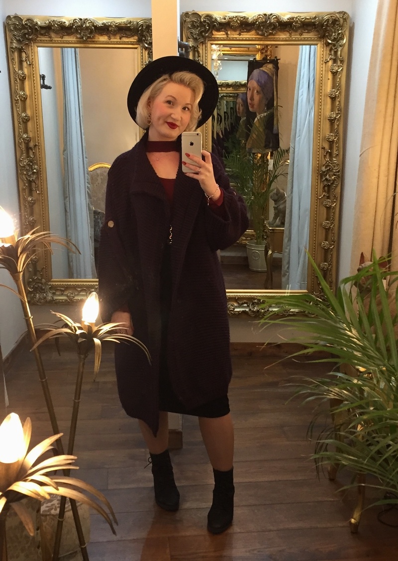 Coat Cardi Plum