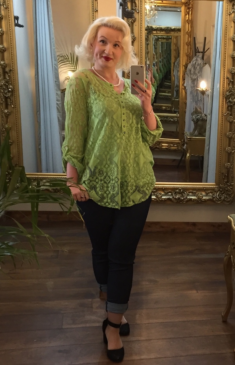 Donna Top Lime Green