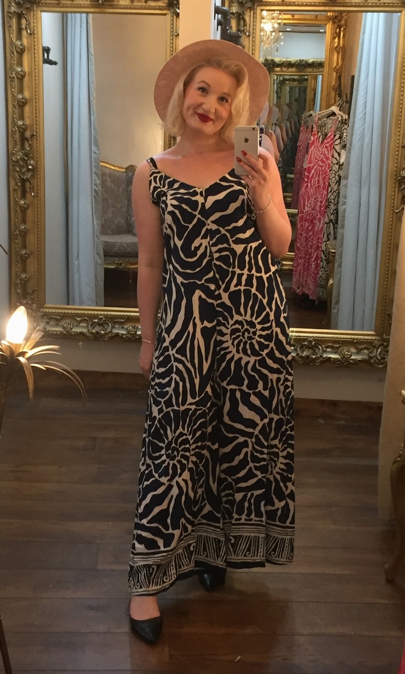Aztec Jumpsuit Navy