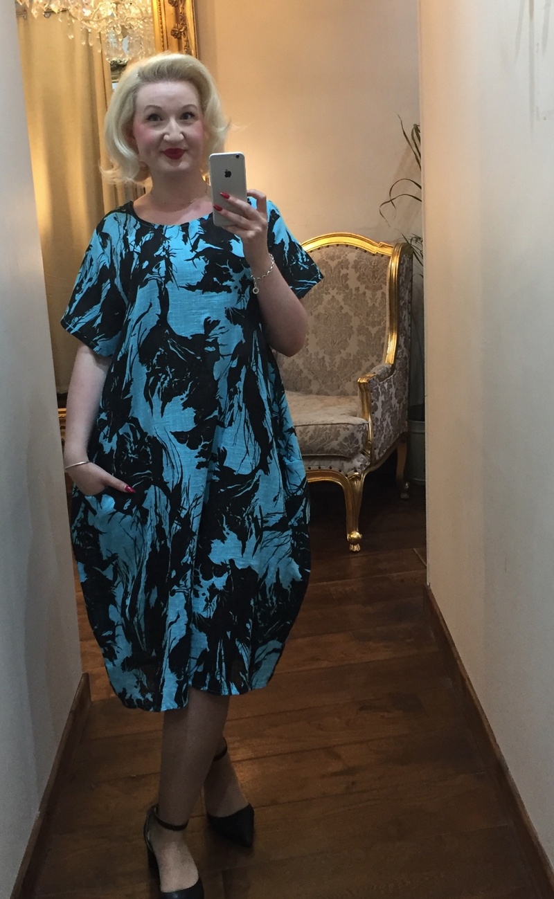 Mimosa Dress Aqua Blue