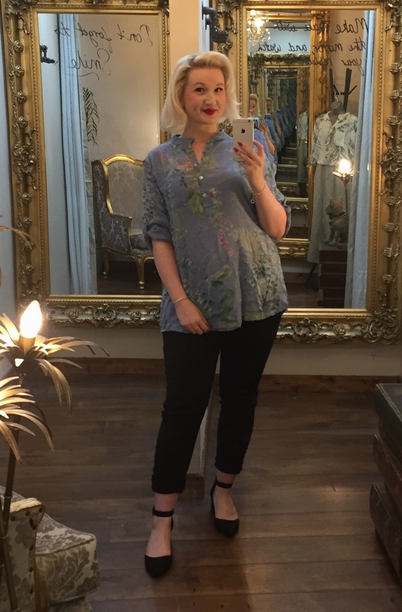 Flora Shirt Blue