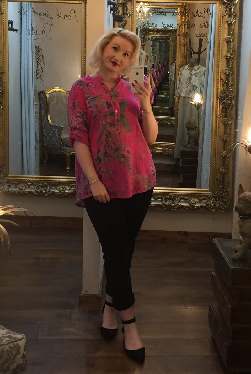 Flora Shirt Cerise