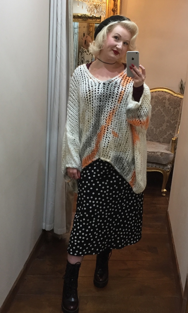 Vintage Dye Knit Orange