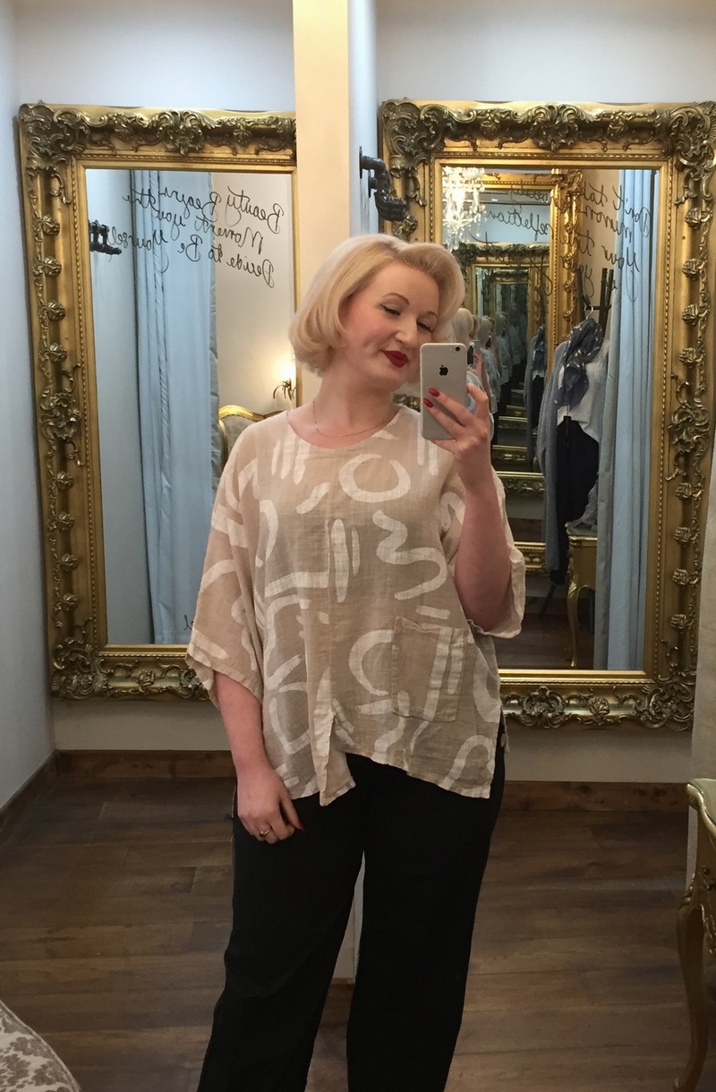 Lesy Print Pocket Beige