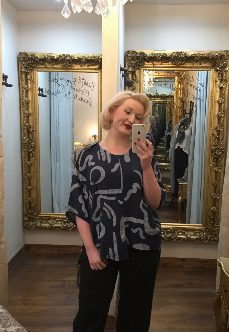 Lesy Print Pocket Navy