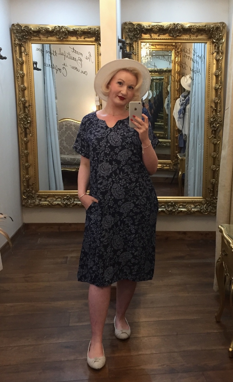 Lin Laura Dress Navy