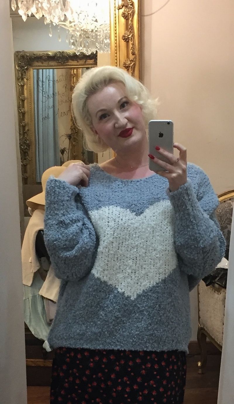 TJ Boucle Knit Wedgwood Blue