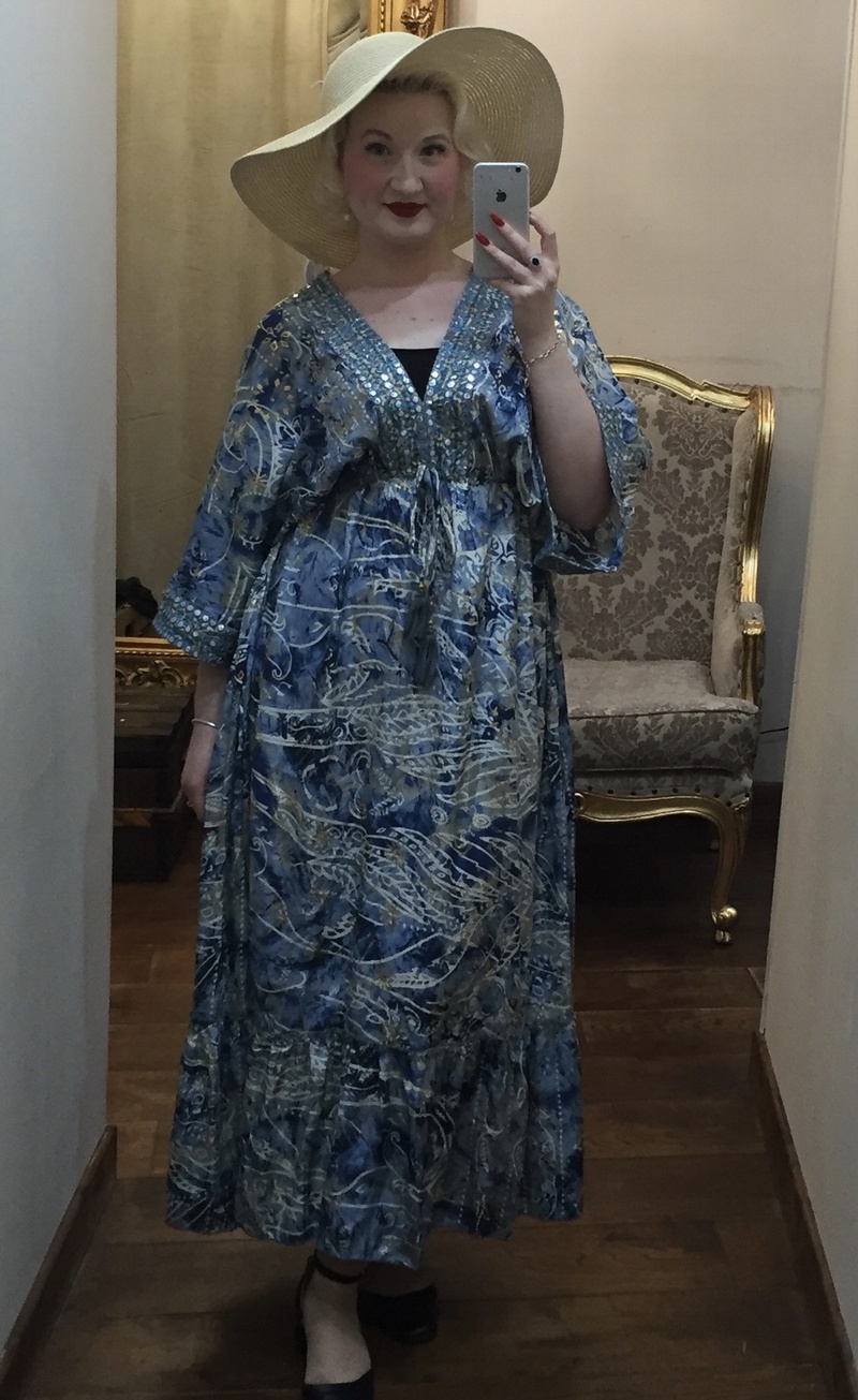 Indian Silk Dress Blue