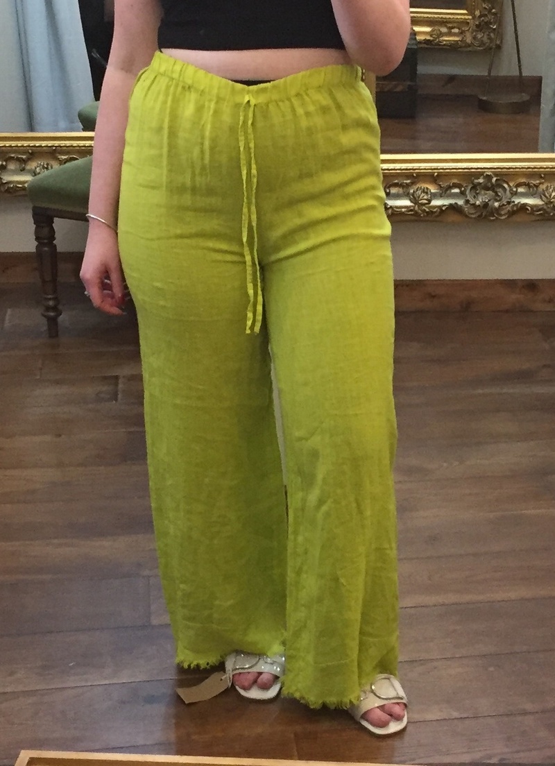 Linen Trousers Green