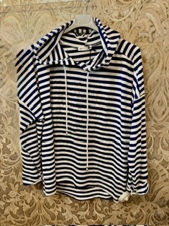 DD Stripe Hood Navy