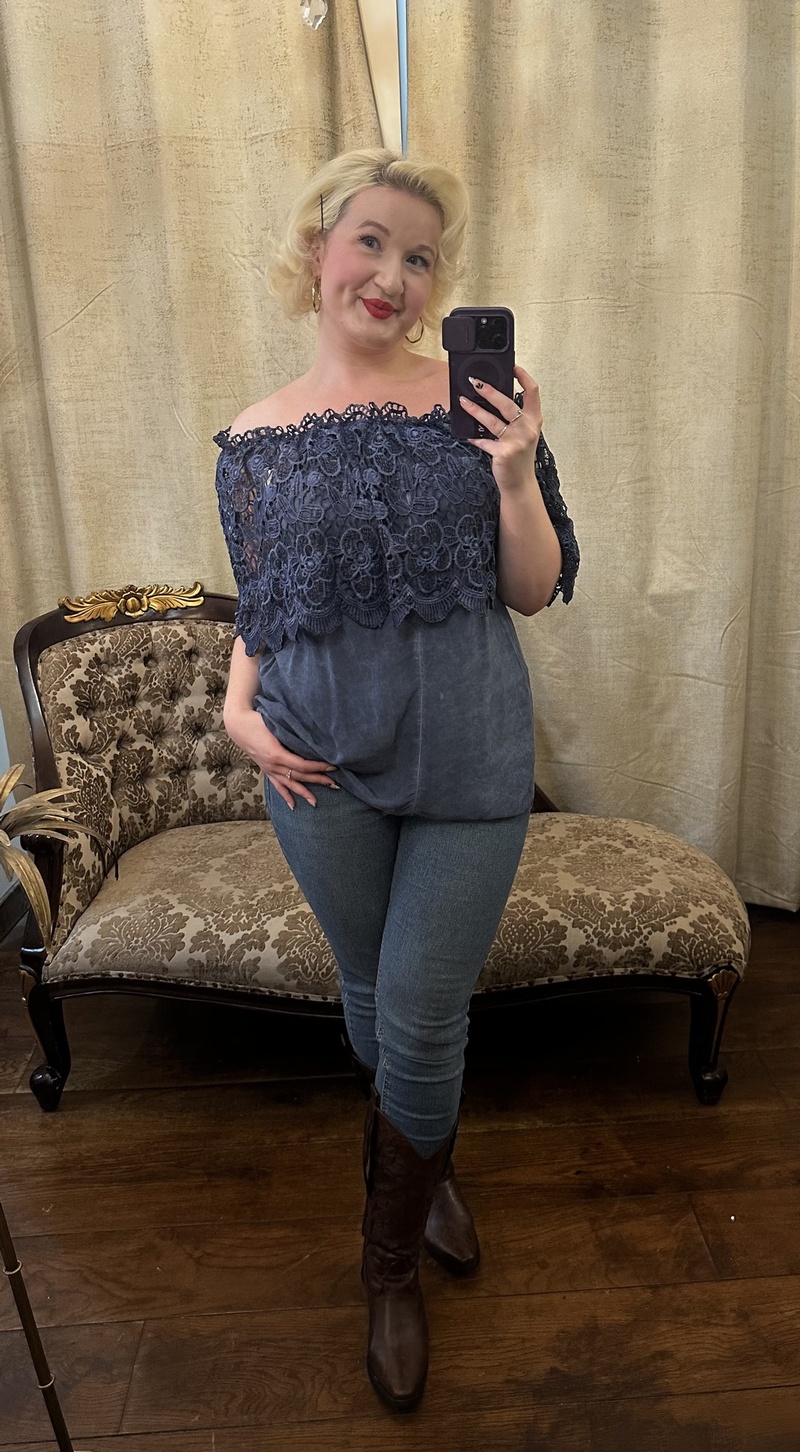 Bardot Top Navy