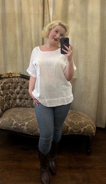 Smart Lace Top White