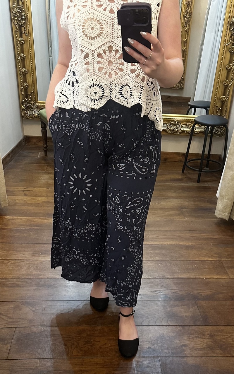 Bandana Trousers Navy