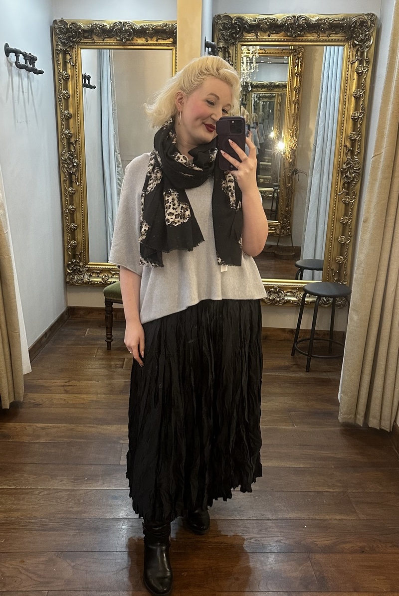 Pleated Skirt Black