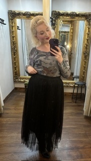 Net Skirt Black