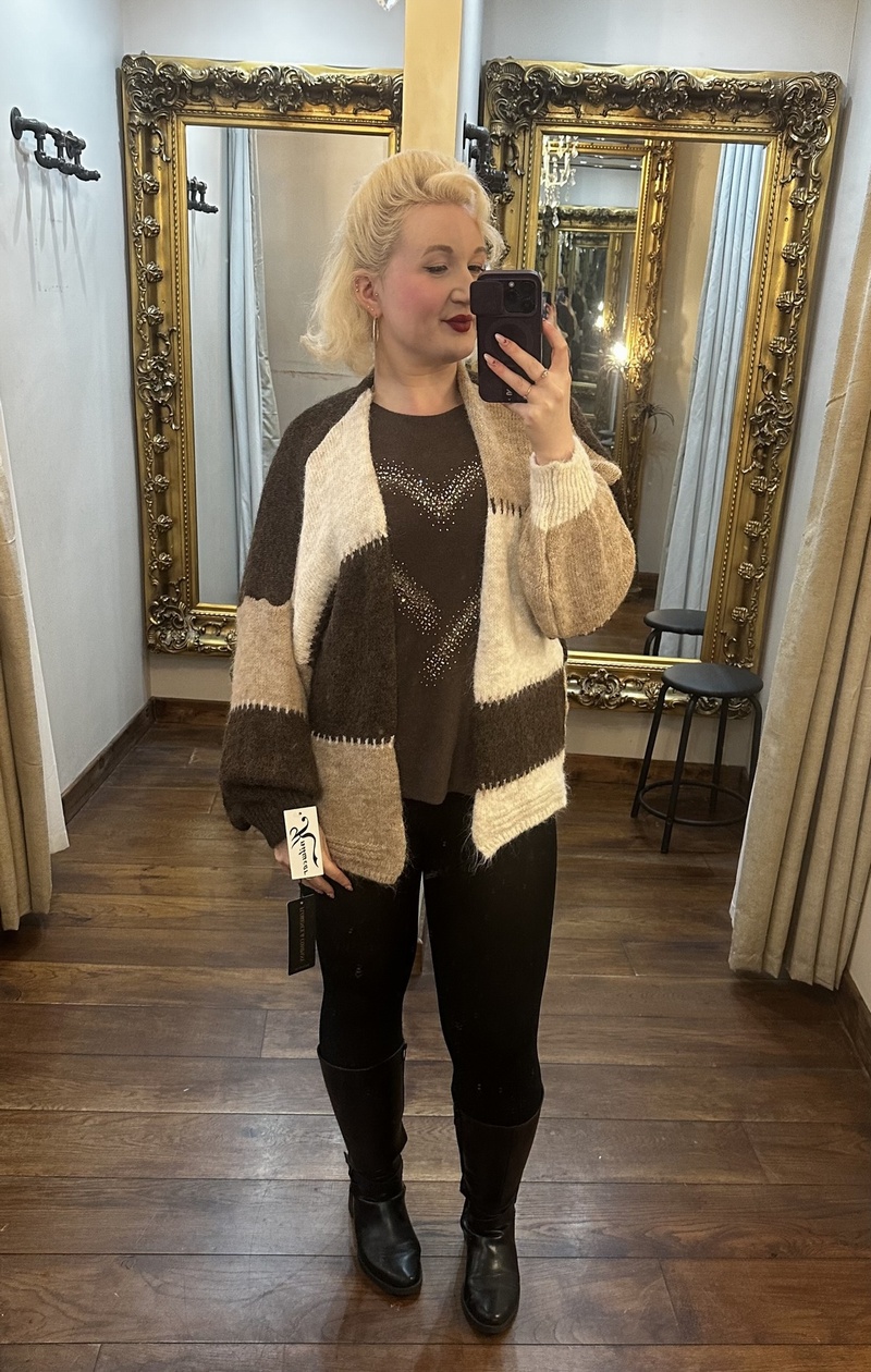 Patch Knit Neutral Tones