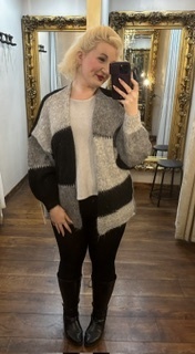 Patch Knit Black/Grey