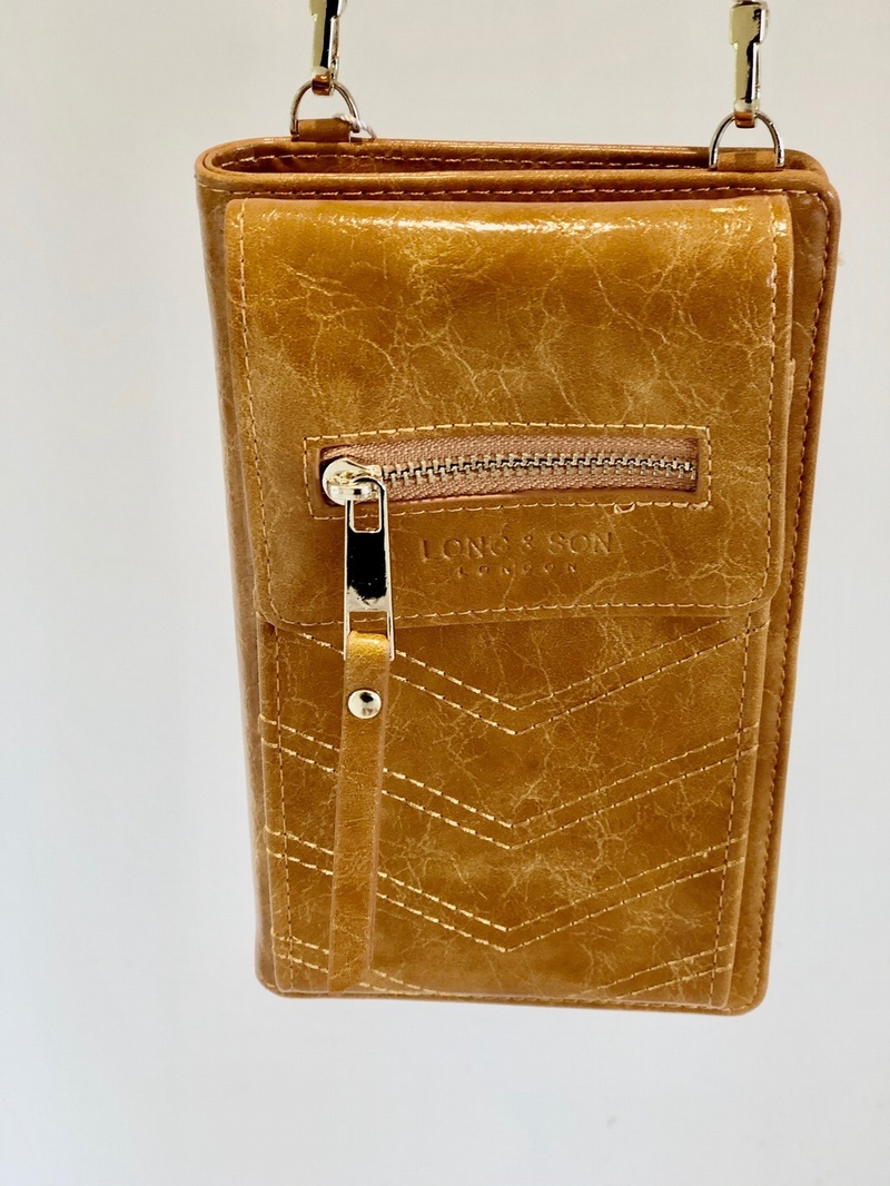 Cross Over Body  Phone Purse Spice Yellow