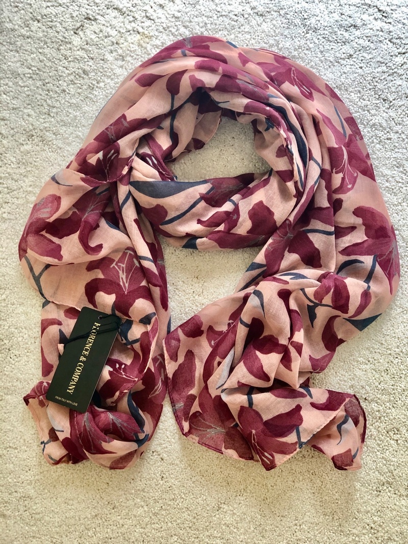 Lily Scarf Soft Maroon