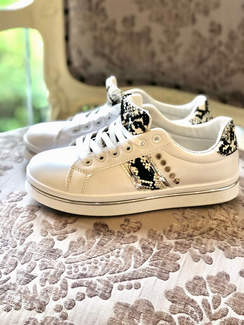 Silvie snake Design Trainer White